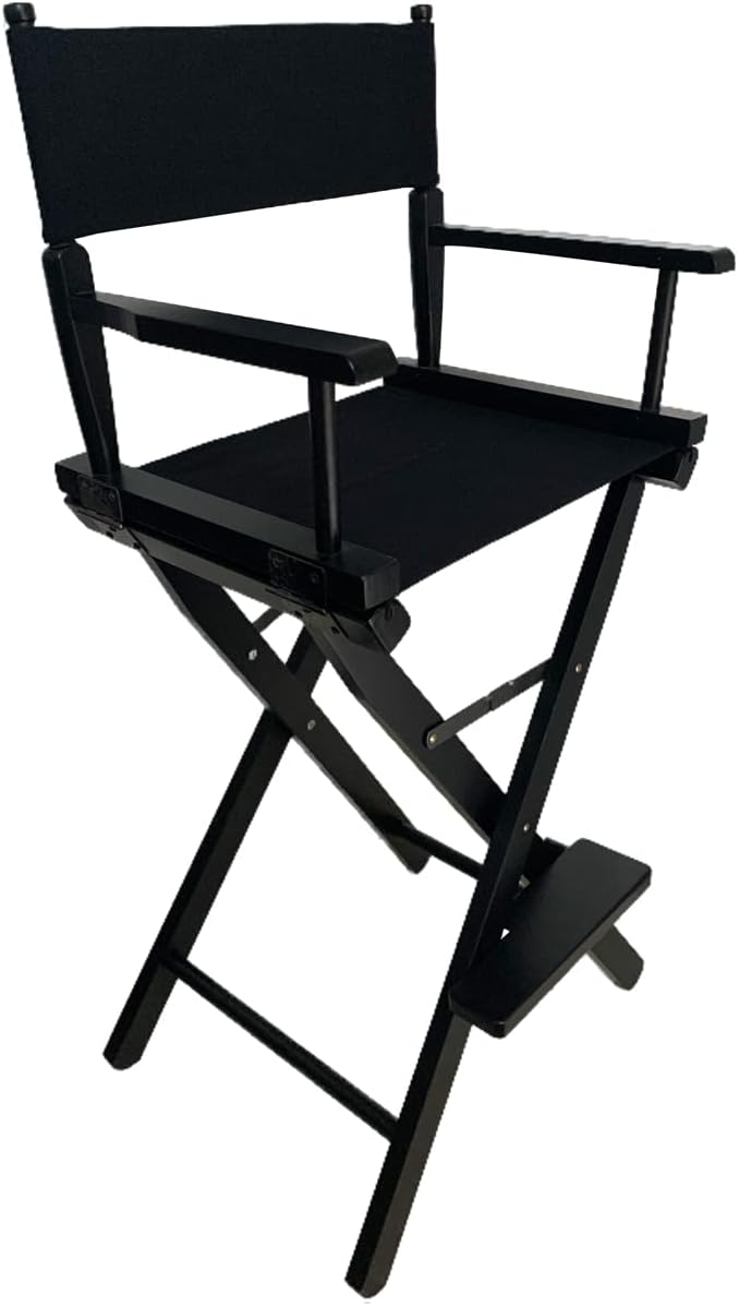 TBACW 2 Set (4pcs) 18''L X 15''W Directors Chair Canvas Replacement Covers Kit for Directors Chairs,Movie Chair Replacement Canvas Seat and Back Oxford Cloth Cover for Home M Size (Black) - Image 5